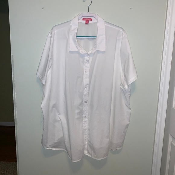 Woman Within Tops - White button down shirt Woman Within 4x (34/36) Woman Within Tops - White button down shirt Woman Within 4x (34/36)